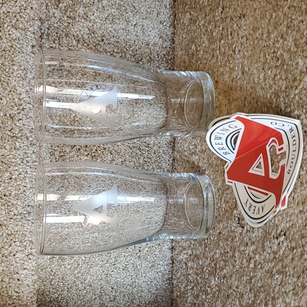 New Avery Brewing glasses